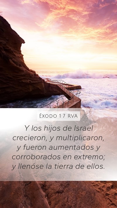 Éxodo 1:7 RVA Bible Verse Image