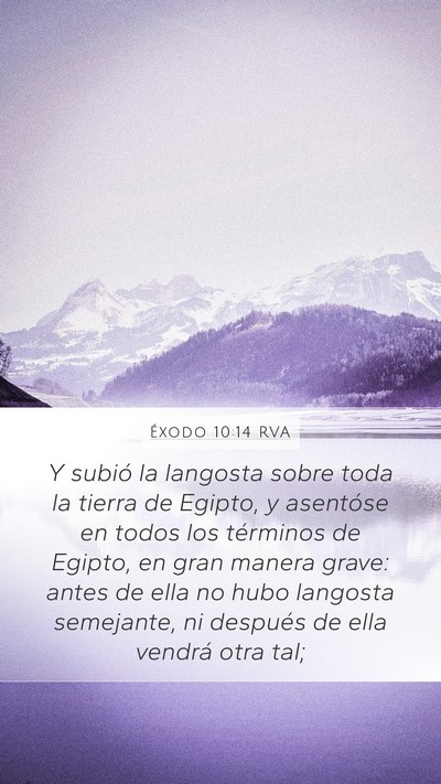 Éxodo 10:14 RVA Bible Verse Image
