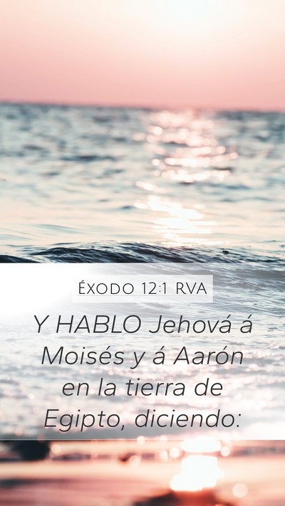Éxodo 12:1 RVA Bible Verse Image