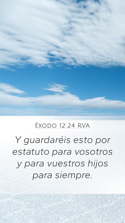 Éxodo 12:24 RVA Bible Verse Image