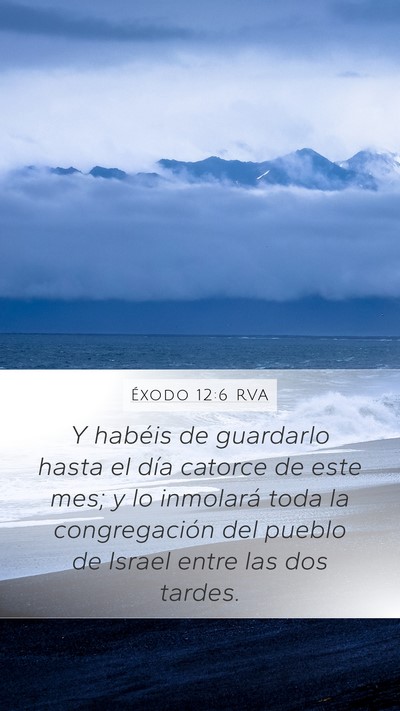 Éxodo 12:6 RVA Bible Verse Image