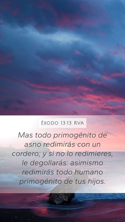 Éxodo 13:13 RVA Bible Verse Image
