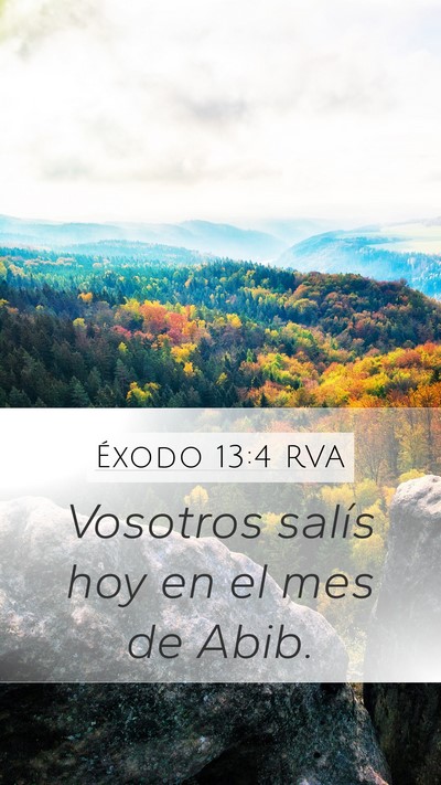 Éxodo 13:4 RVA Bible Verse Image