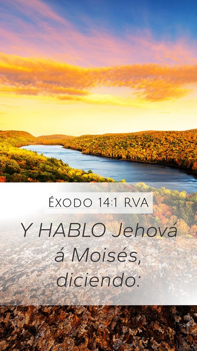 Éxodo 14:1 RVA Bible Verse Image