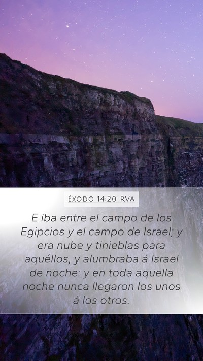 Éxodo 14:20 RVA Bible Verse Image