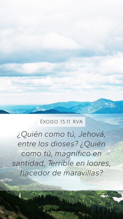 Éxodo 15:11 RVA Bible Verse Image