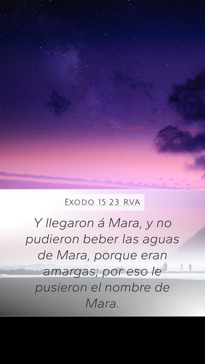 Éxodo 15:23 RVA Bible Verse Image