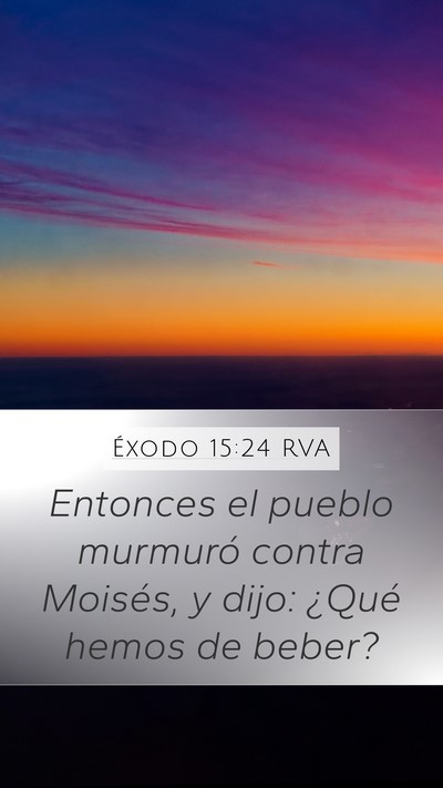 Éxodo 15:24 RVA Bible Verse Image