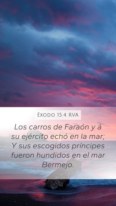 Éxodo 15:4 RVA Bible Verse Image