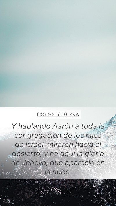 Éxodo 16:10 RVA Bible Verse Image