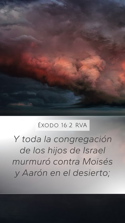 Éxodo 16:2 RVA Bible Verse Image