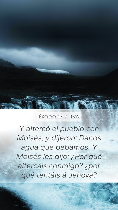 Éxodo 17:2 RVA Bible Verse Image