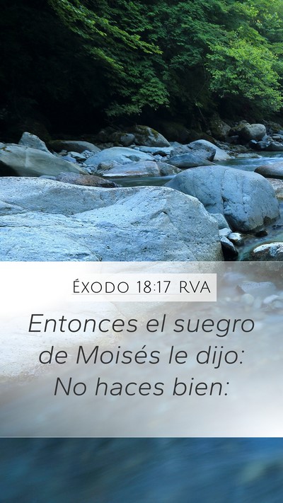 Éxodo 18:17 RVA Bible Verse Image