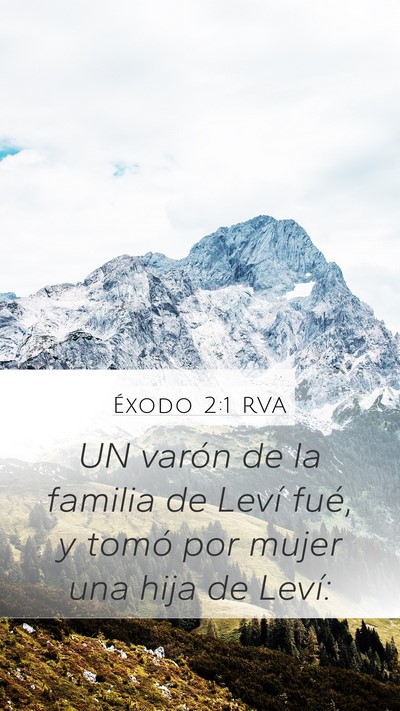 Éxodo 2:1 RVA Bible Verse Image