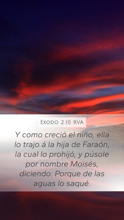 Éxodo 2:10 RVA Bible Verse Image