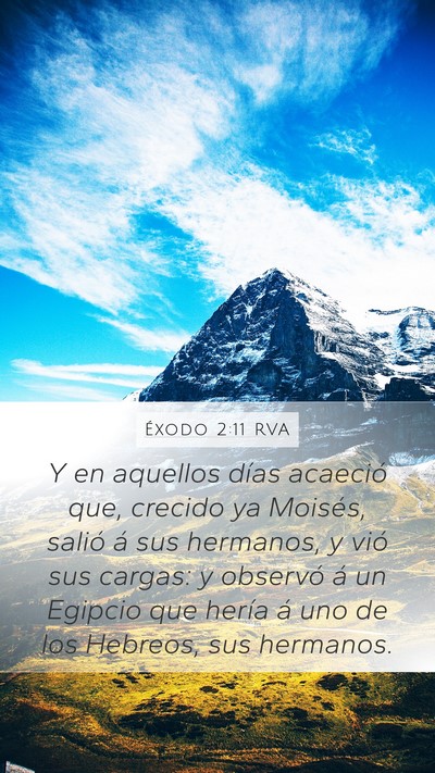Éxodo 2:11 RVA Bible Verse Image
