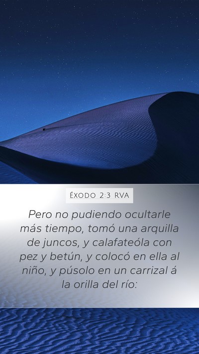 Éxodo 2:3 RVA Bible Verse Image
