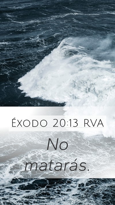 Éxodo 20:13 RVA Bible Verse Image