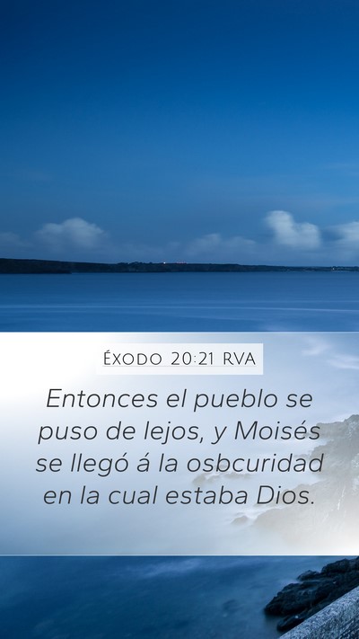 Éxodo 20:21 RVA Bible Verse Image