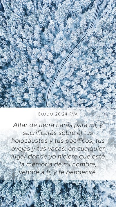 Éxodo 20:24 RVA Bible Verse Image