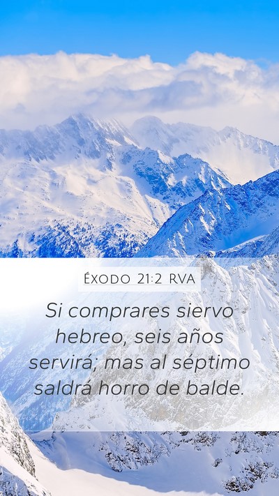 Éxodo 21:2 RVA Bible Verse Image
