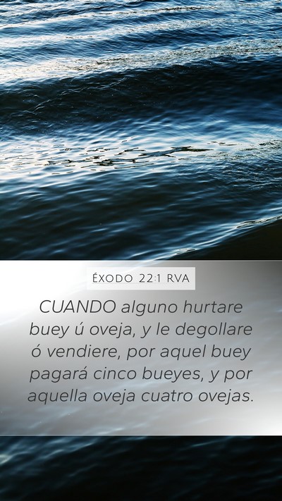 Éxodo 22:1 RVA Bible Verse Image