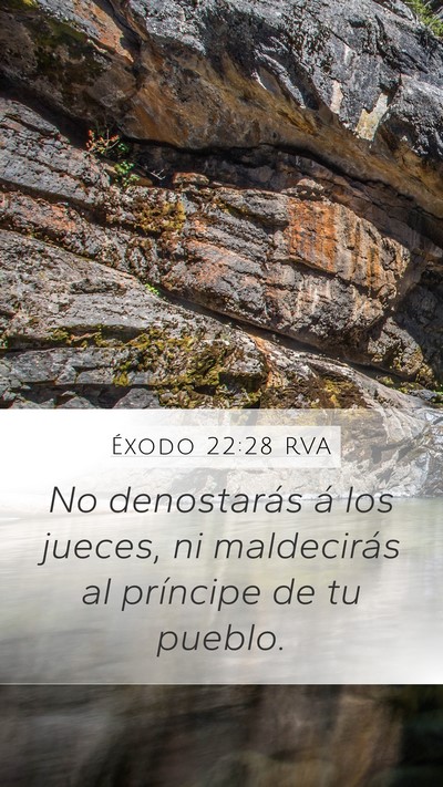 Éxodo 22:28 RVA Bible Verse Image