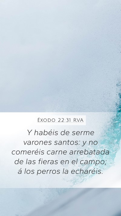 Éxodo 22:31 RVA Bible Verse Image