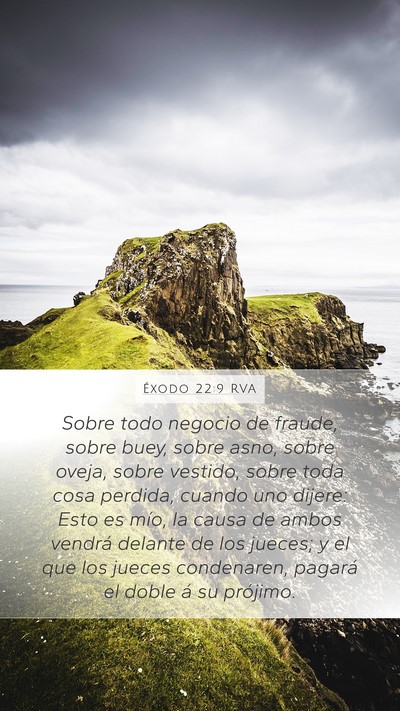 Éxodo 22:9 RVA Bible Verse Image