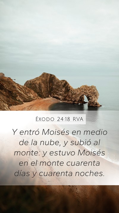 Éxodo 24:18 RVA Bible Verse Image