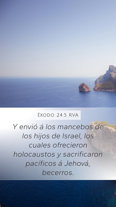 Éxodo 24:5 RVA Bible Verse Image