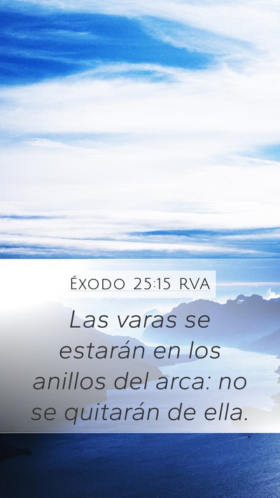 Éxodo 25:15 RVA Bible Verse Image