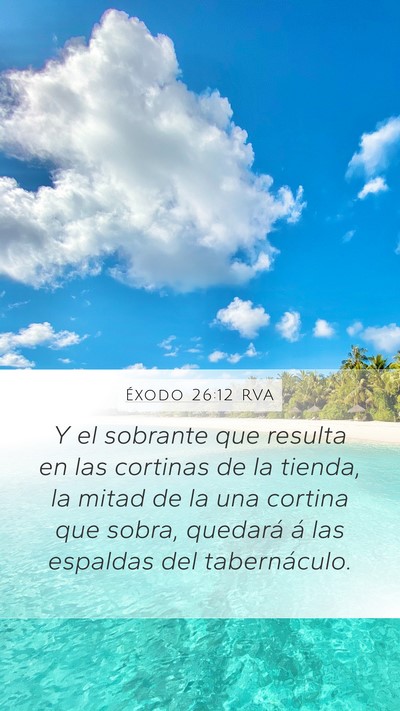 Éxodo 26:12 RVA Bible Verse Image