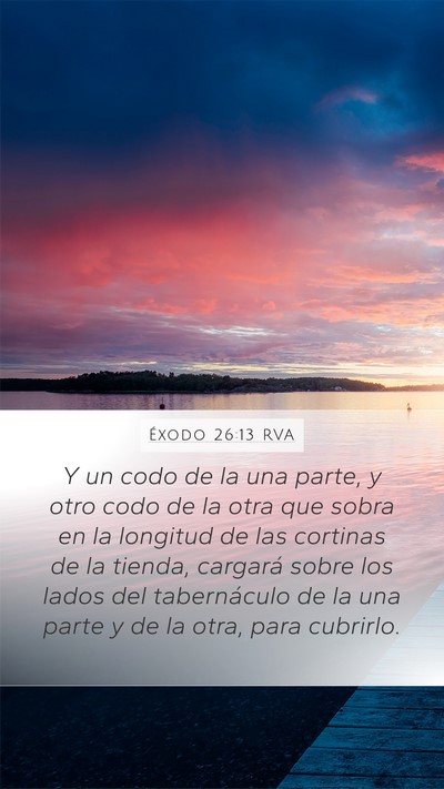 Éxodo 26:13 RVA Bible Verse Image