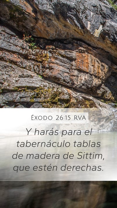 Éxodo 26:15 RVA Bible Verse Image