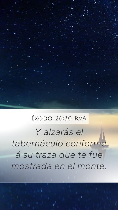 Éxodo 26:30 RVA Bible Verse Image