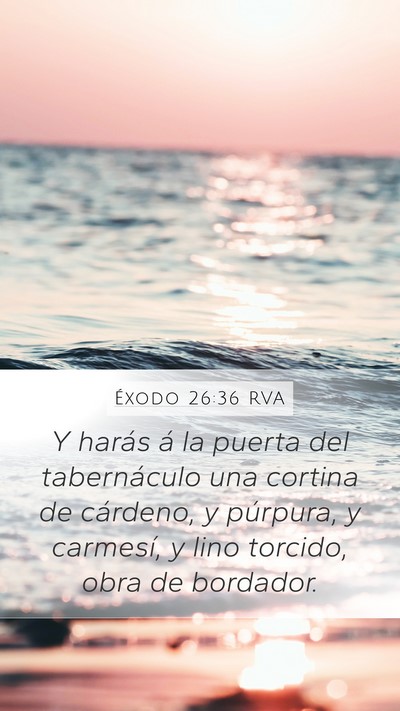 Éxodo 26:36 RVA Bible Verse Image