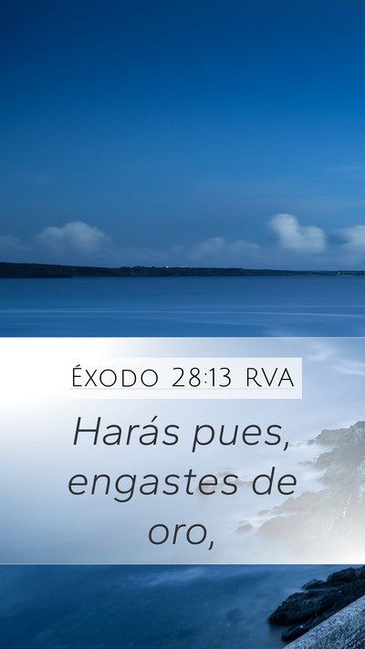 Éxodo 28:13 RVA Bible Verse Image