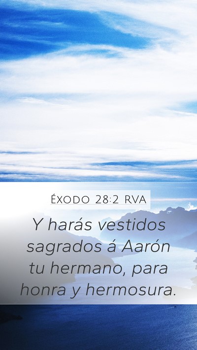 Éxodo 28:2 RVA Bible Verse Image