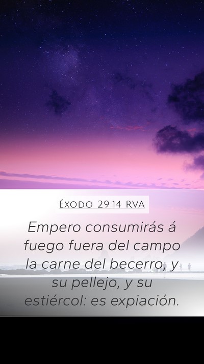 Éxodo 29:14 RVA Bible Verse Image