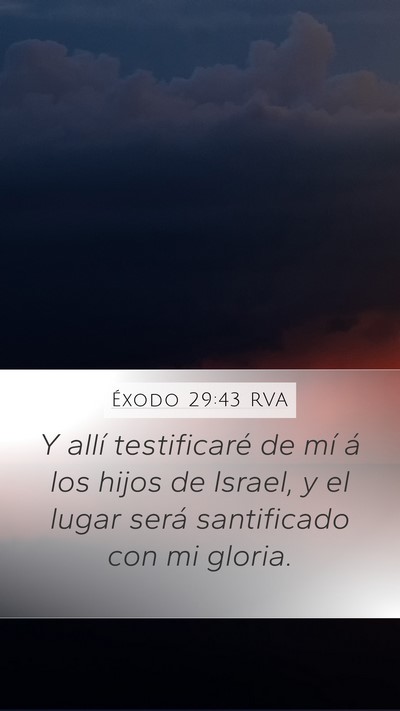 Éxodo 29:43 RVA Bible Verse Image