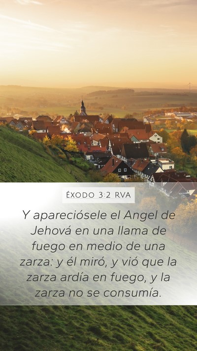 Éxodo 3:2 RVA Bible Verse Image