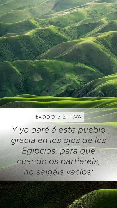 Éxodo 3:21 RVA Bible Verse Image