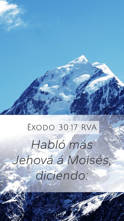 Éxodo 30:17 RVA Bible Verse Image
