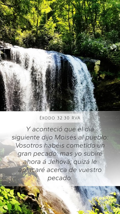 Éxodo 32:30 RVA Bible Verse Image