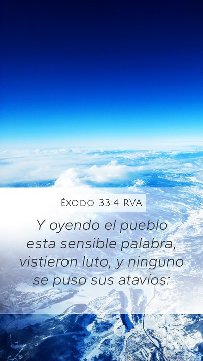 Éxodo 33:4 RVA Bible Verse Image
