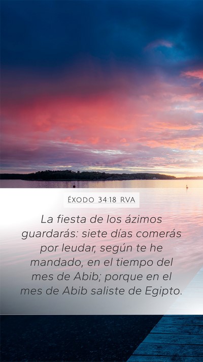 Éxodo 34:18 RVA Bible Verse Image