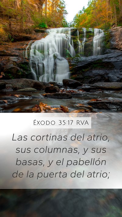 Éxodo 35:17 RVA Bible Verse Image