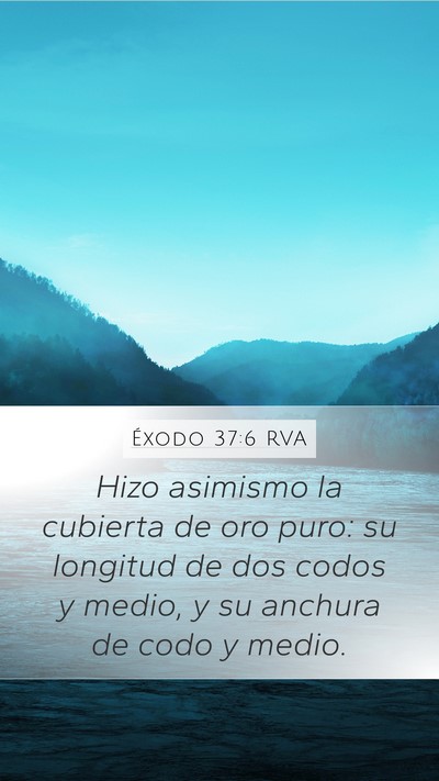 Éxodo 37:6 RVA Bible Verse Image