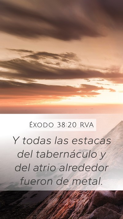 Éxodo 38:20 RVA Bible Verse Image
